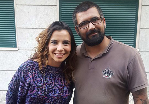 ODC Customs com Teresa Tavares nas filmagens de 1986