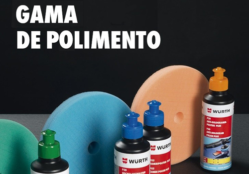 Gama completa de produtos de polimento